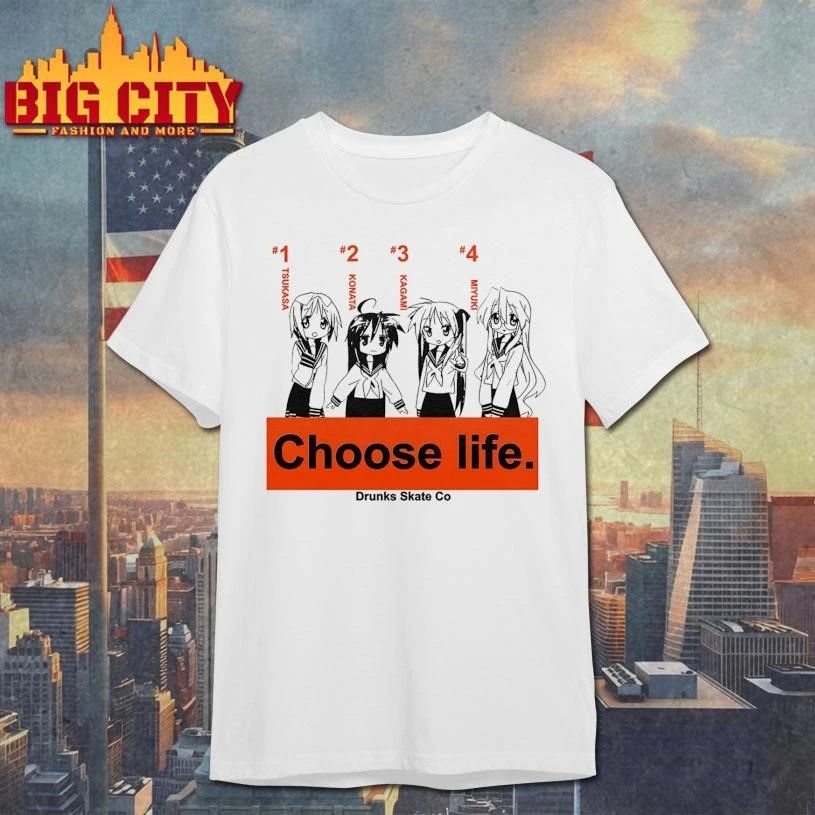 Drunks Skate Co Lucky Star Choose Life Graphic Shirt