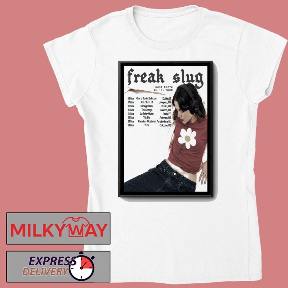 Freak Slug UK and Europe Tour 2026 Poster shirt