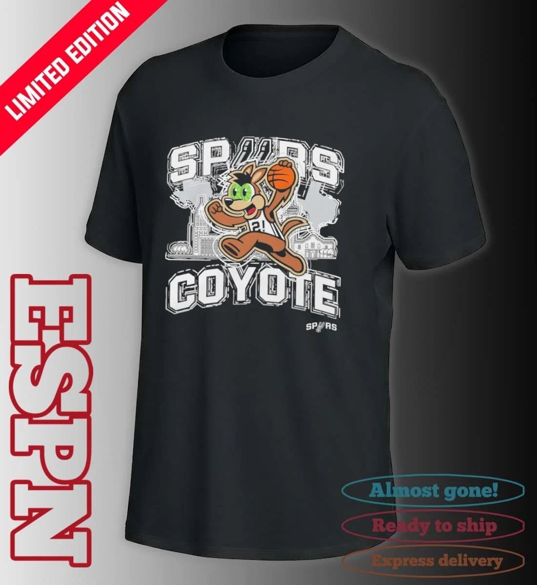 San Antonio Spurs Mascot City Elementized T-Shirt
