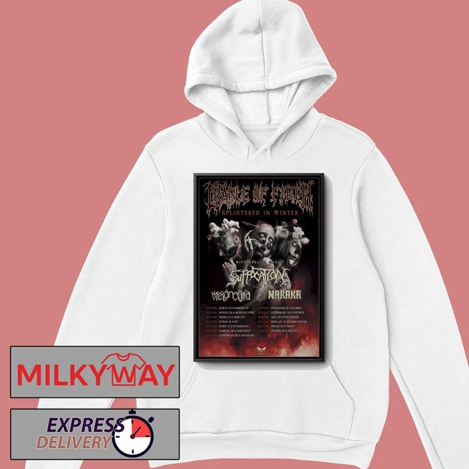 Suffocation Splintered In Winter Tour 2025 Poster shirt