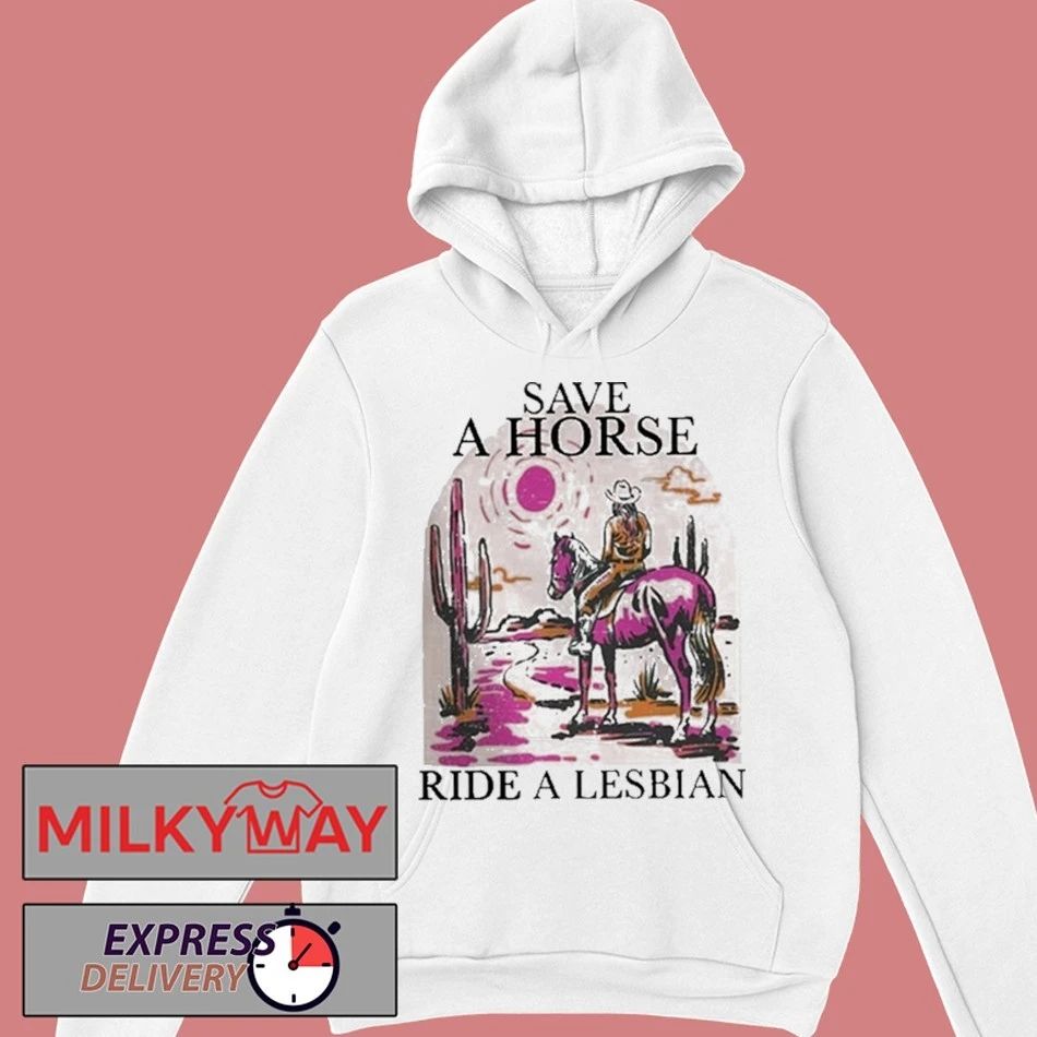 Save A Horse Ride A Lesbian Tour Shirt