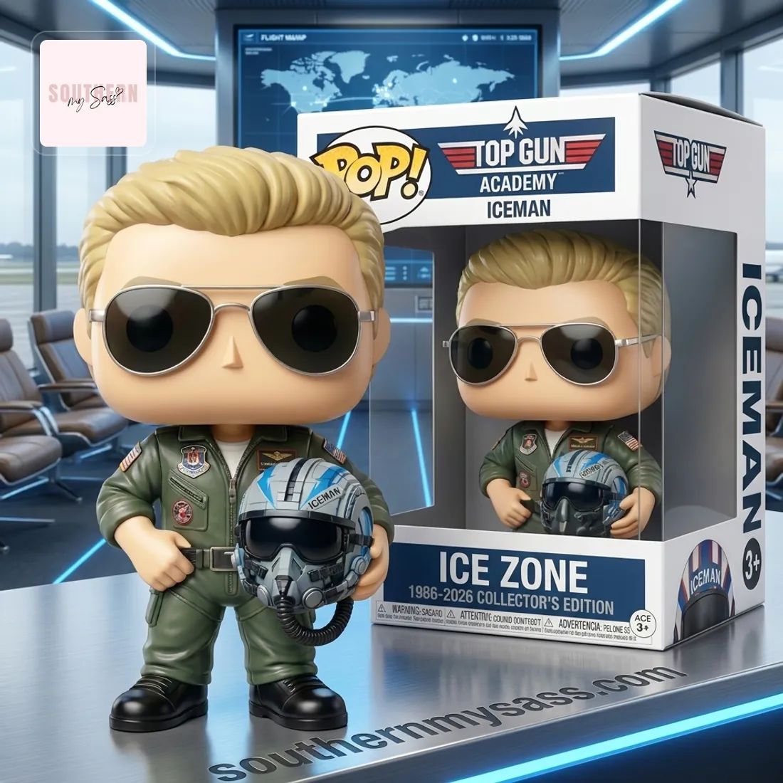 Gun Iceman 40th Anniversary 1986-2026 Collector’s Edition Funko Pop Figure Doll