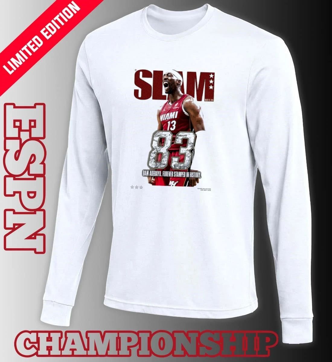 SLAM Bam Adebayo Miami HEAT 83 Points Shirt
