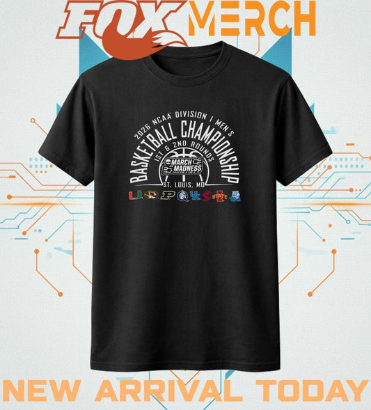 2026 NCAA Division I Men’s Basketball Championship 1st & 2nd Rounds March Madness St Louis, Mo shirt