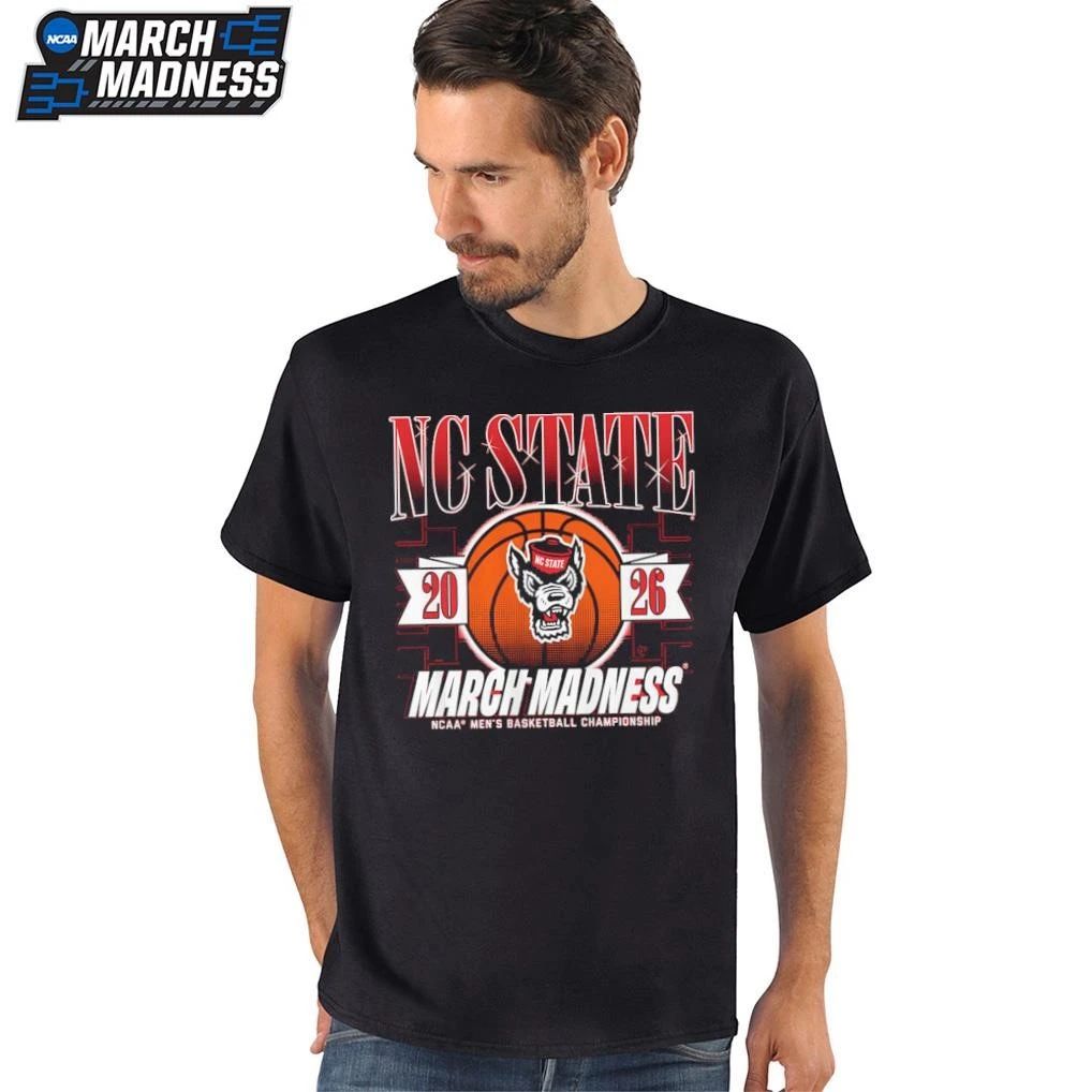 NC State Wolfpack Men’s Basketball 2026 NCAA Division I Championship March Madness Bound T-Shirt