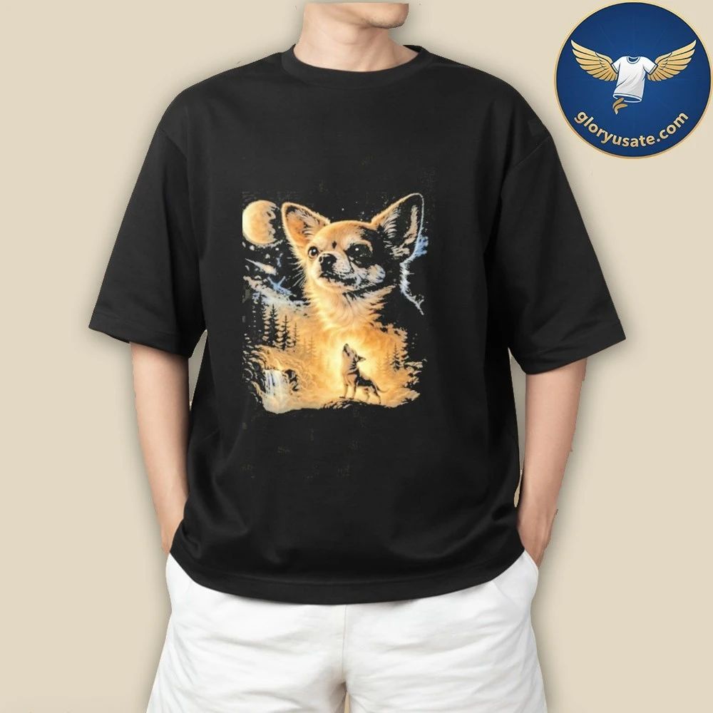 Chihuahua Howling To The Moon Shirt