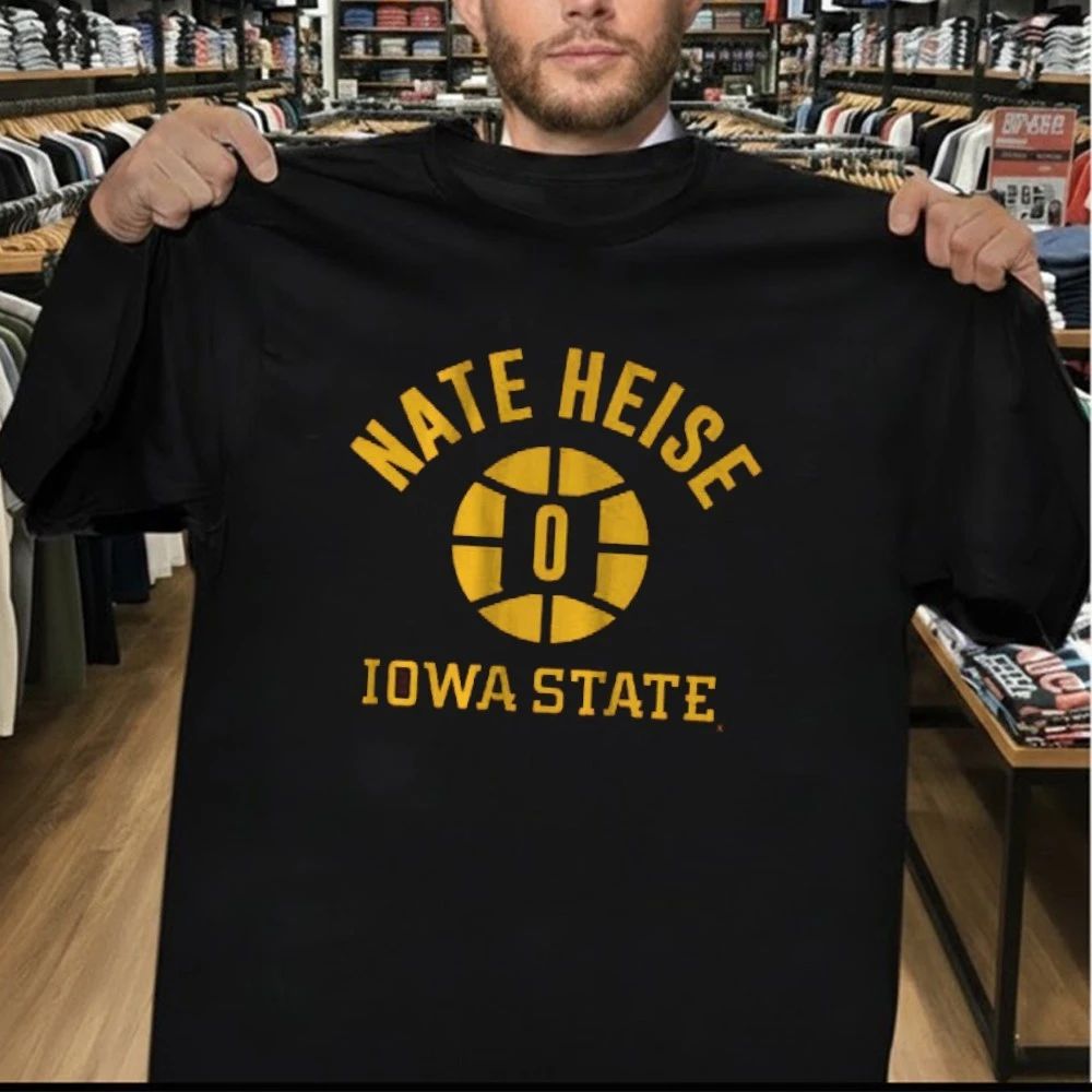 Iowa State Basketball Nate Heise Name Number Ball Shirt