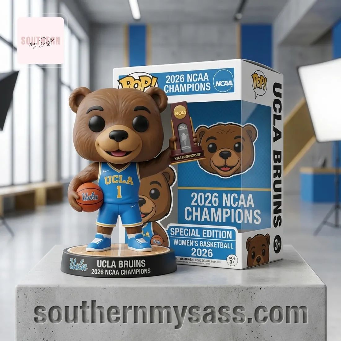 UCLA Bruins 2026 NCAA Women’s Basketball Champions Pop Figure Doll