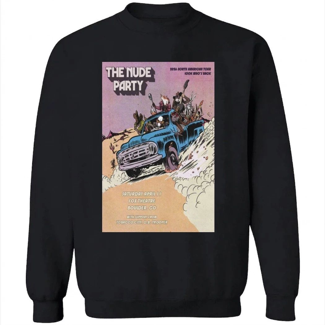 The Nude Party Poster The Fox Theatre April 11 2026 Shirt