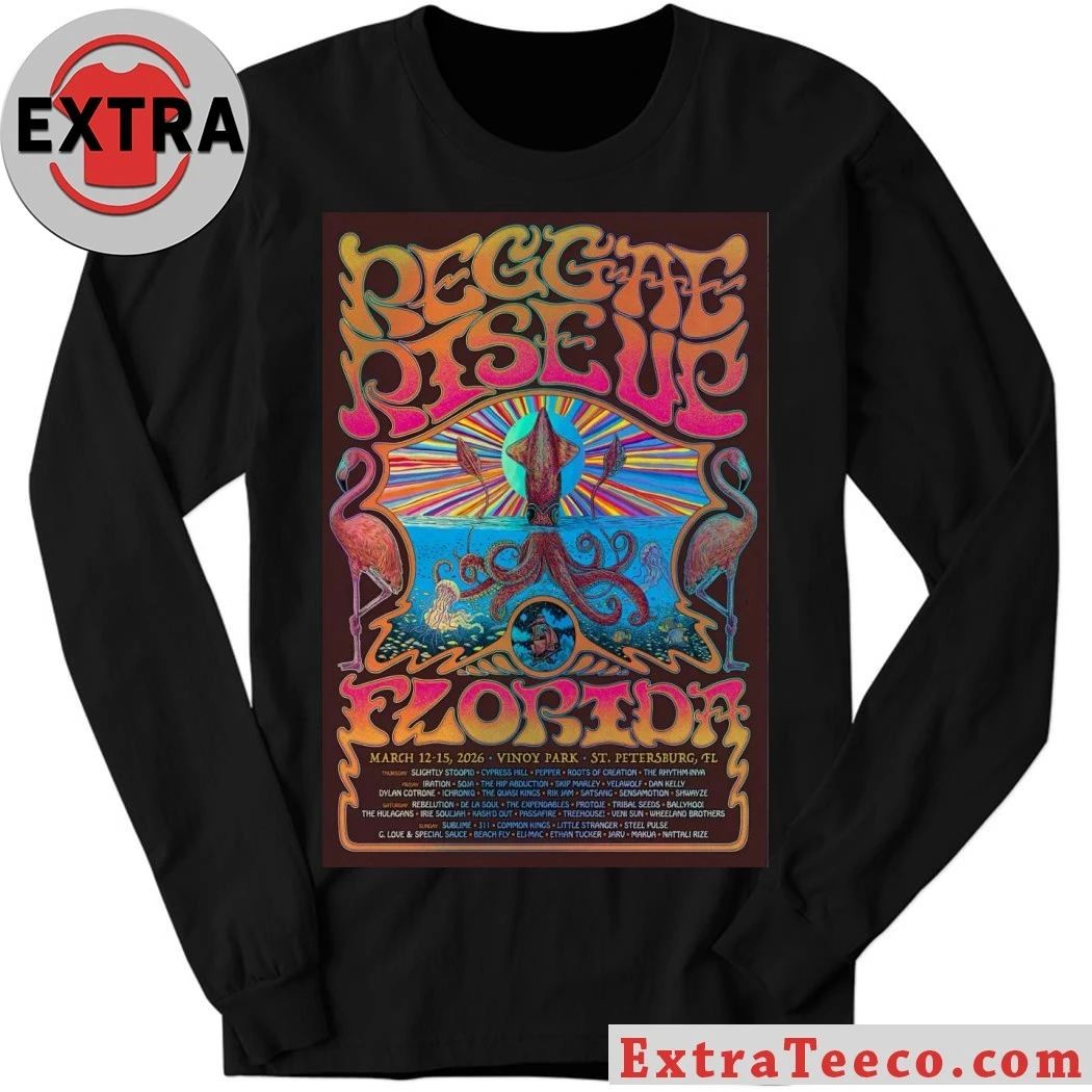 Original Reggae Rise Up Florida St. Petersburg FL March 12-15 2026 Poster Shirt