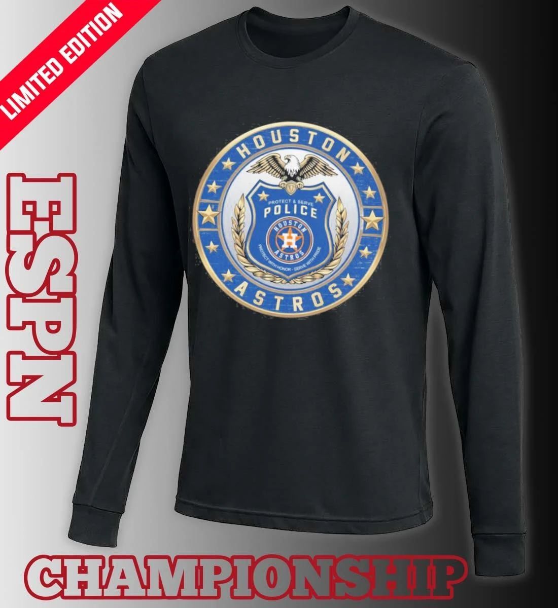 Houston Astros X Protect & Serve Police Shirt