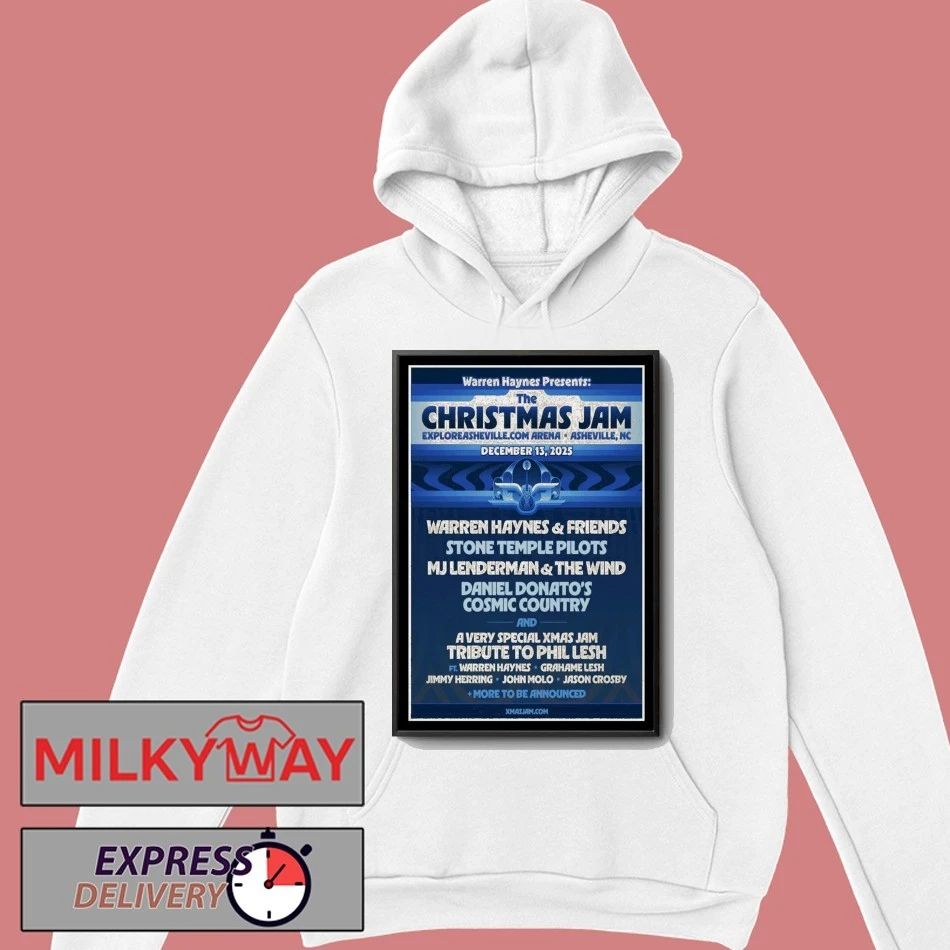 The Christmas Jam Asheville, North Carolina Dec 13 2025 Poster shirt