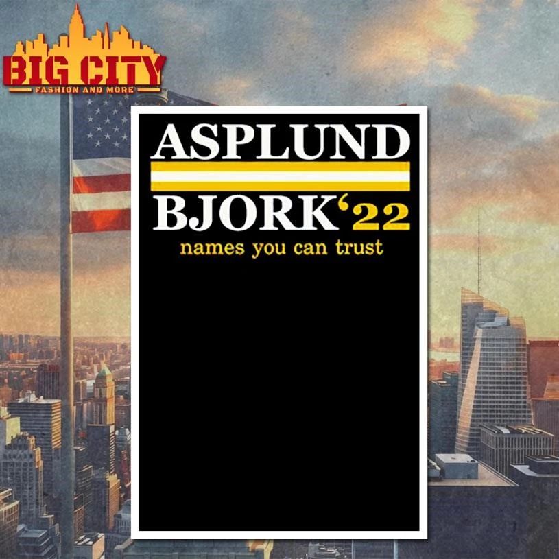 Asplund Bjork 22 Names You Can Trust Shirt