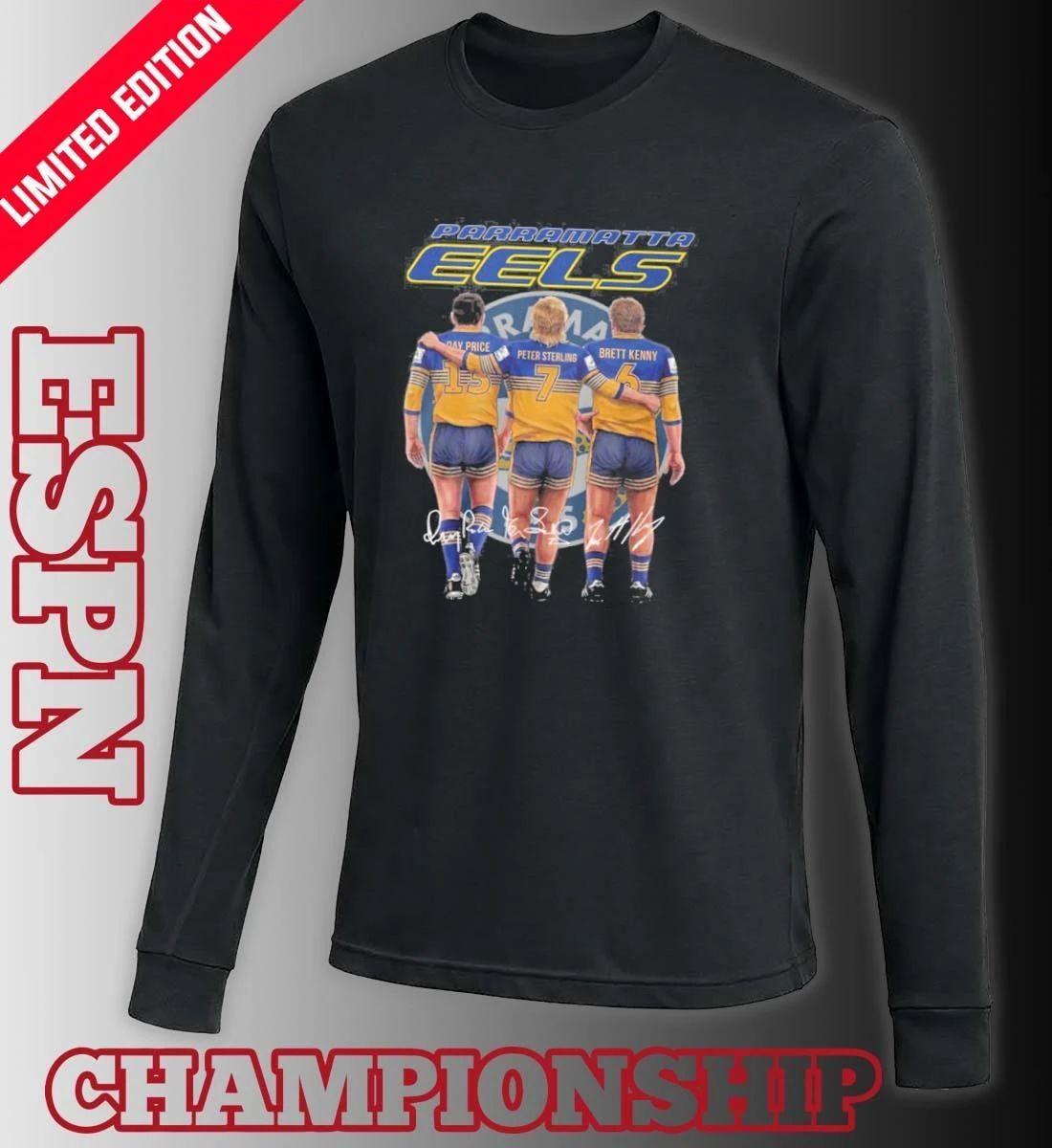 Parramatta Eels Ray Price, Peter Sterling And Brett Kenny Shirt