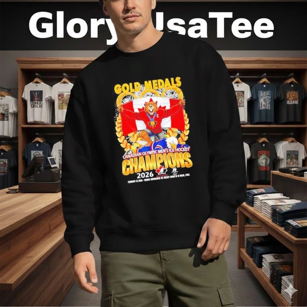 Gold Medals Canadian Olympic Men’s Ice Hockey Champions 2026 Shirt