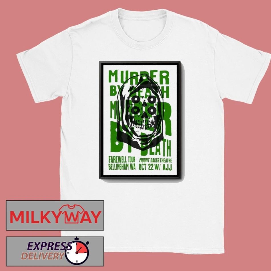 Murder By Death Oct 22 2025 Farewell Tour Bellingham Poster shirt
