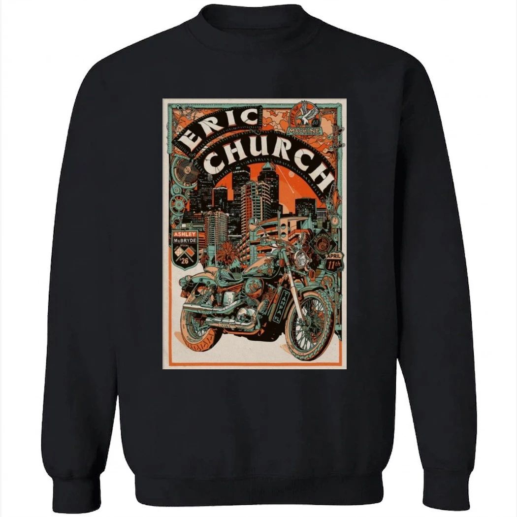 Eric Church Poster Apr 11 2026 Tampa FL Tour Shirt