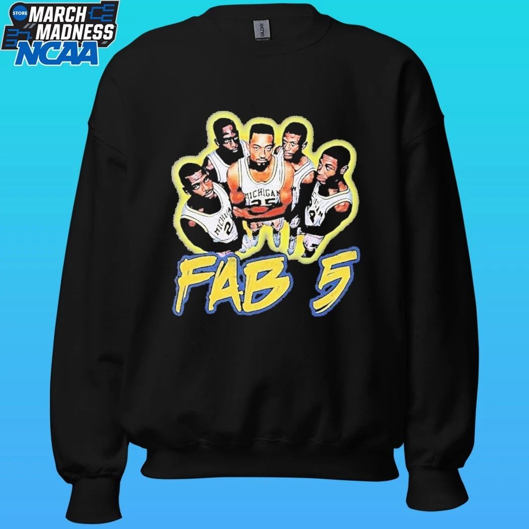 Michigan Basketball Fab 5 Shirt