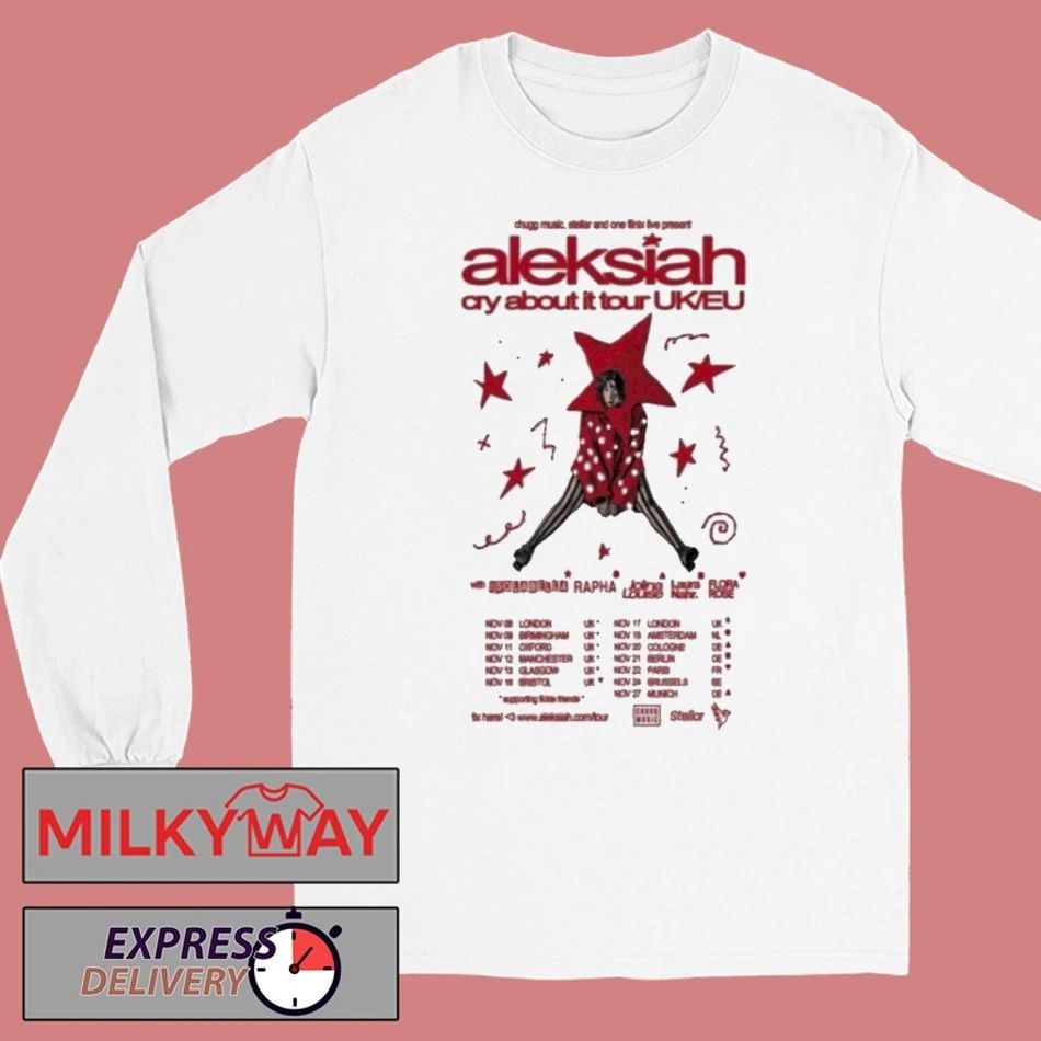 Officials Aleksiah Cry About It Uk Eu Tour 2025 Dates Shirt