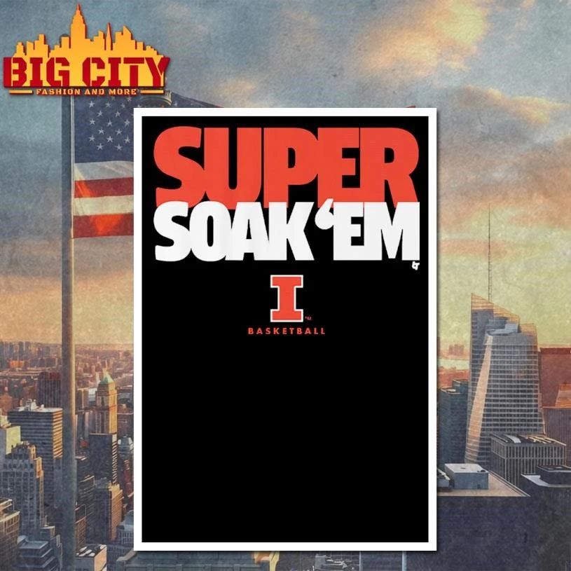 Illinois Super Soak ‘Em College Basketball Shirt