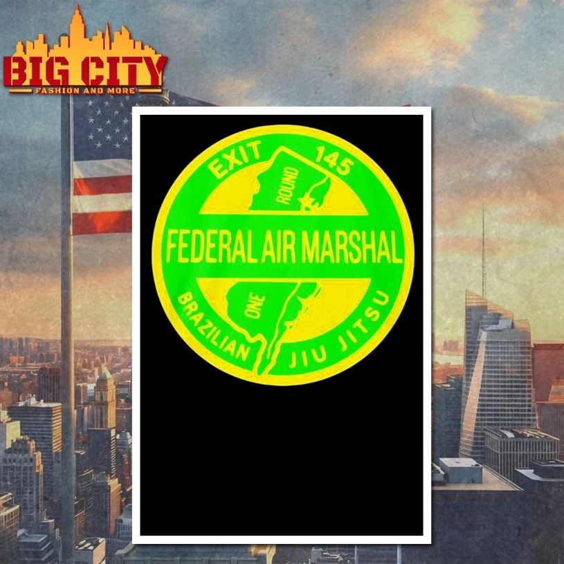 Federal Air Marshal Brazilian Jiu Jitsu Exit 145 T-shirt