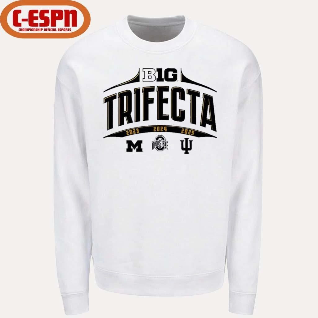 Big Ten Trifecta 2023, 2024, 2025 Shirt