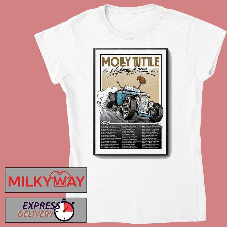 Molly Tuttle The The Highway Knows Tour 2025 Poster shirt