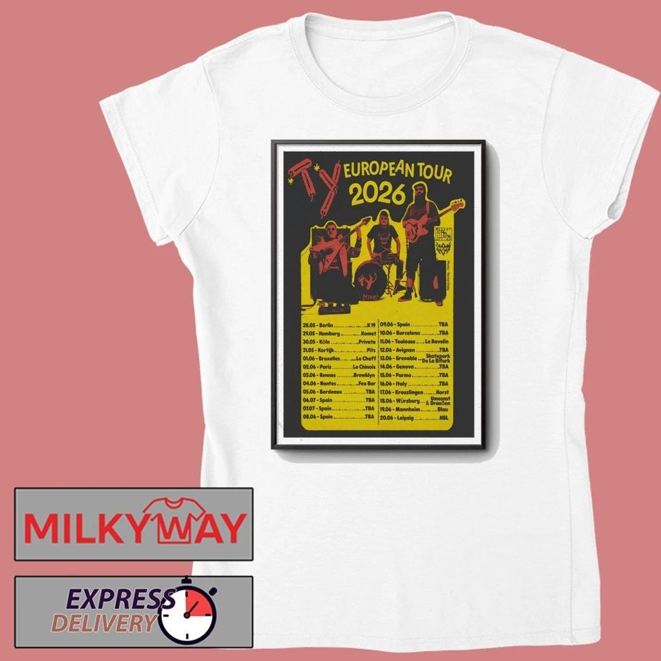 TY Band EU Tour 2026 Poster shirt