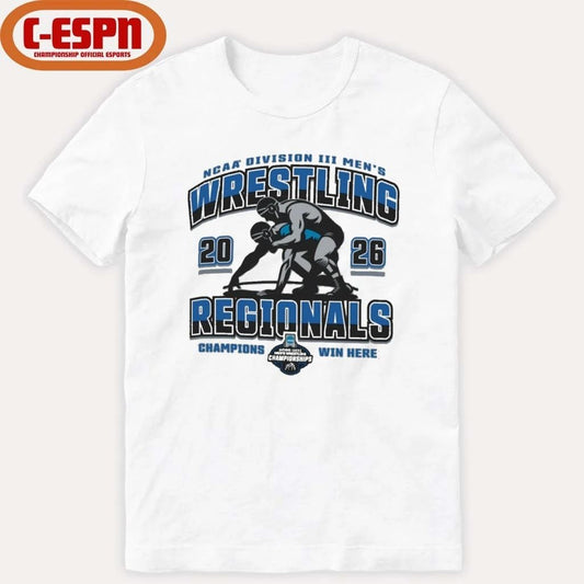 2026 NCAA DIII Men’s Wrestling Regionals Champions Win Here T-Shirt