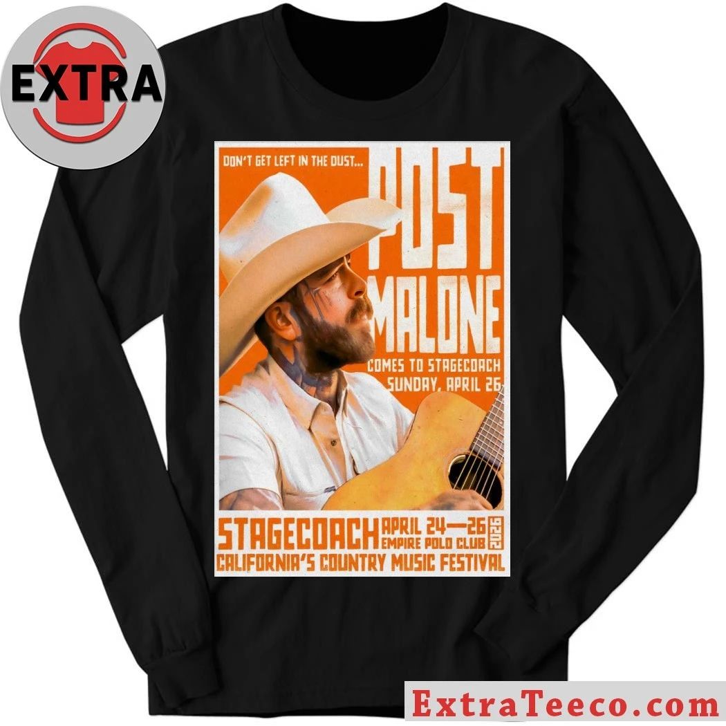 Post Malone Apr 24-26 2026 Stagecoach Festival In Indio CA Poster Shirt