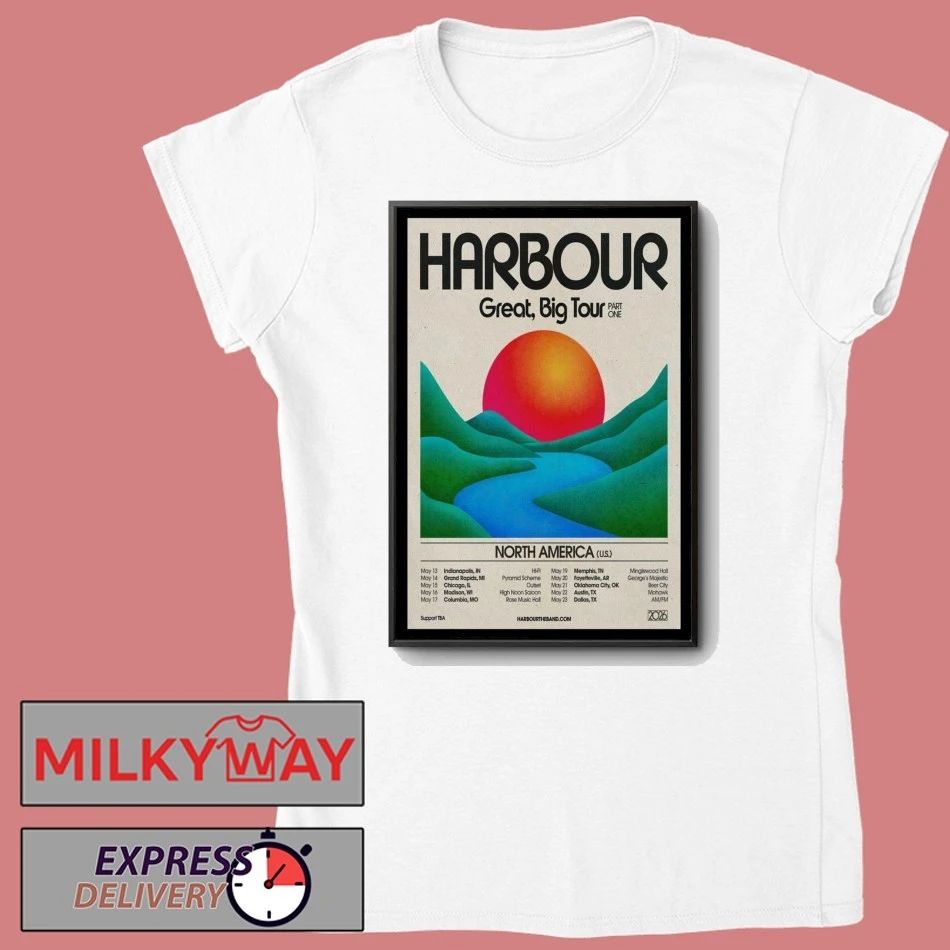 Harbour Band Great Big Tour 2026 North America Poster shirt