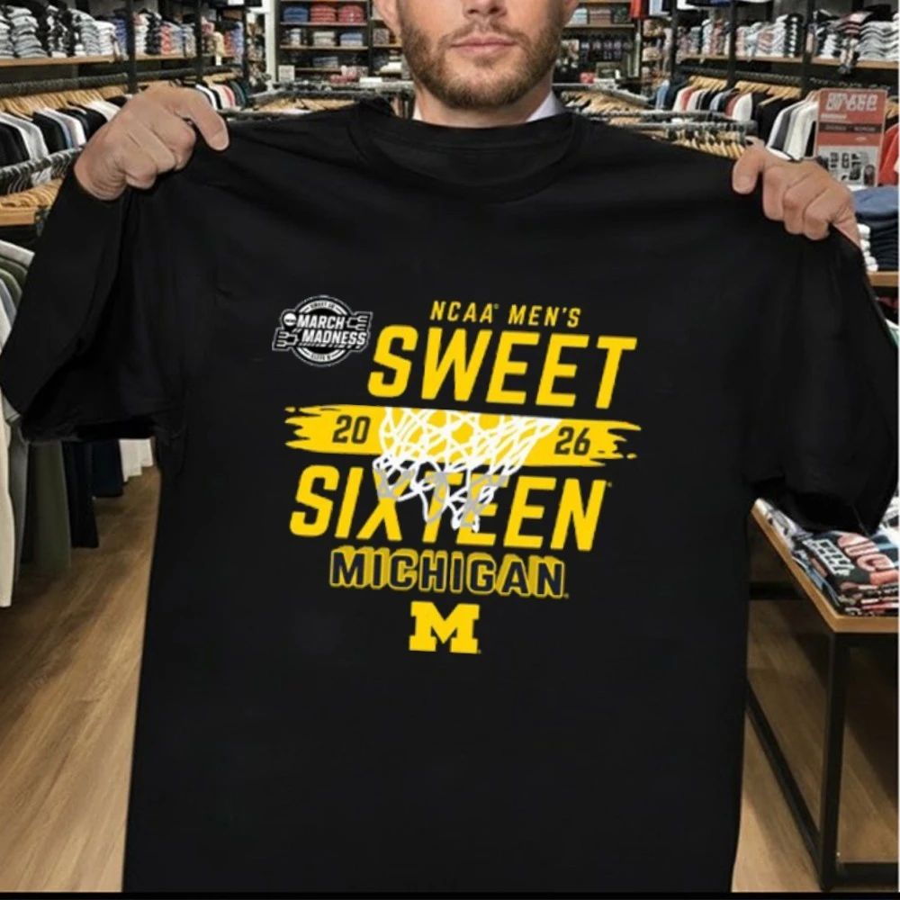 Michigan Wolverines 2026 NCAA Men’s Basketball Sweet 16 Shirt