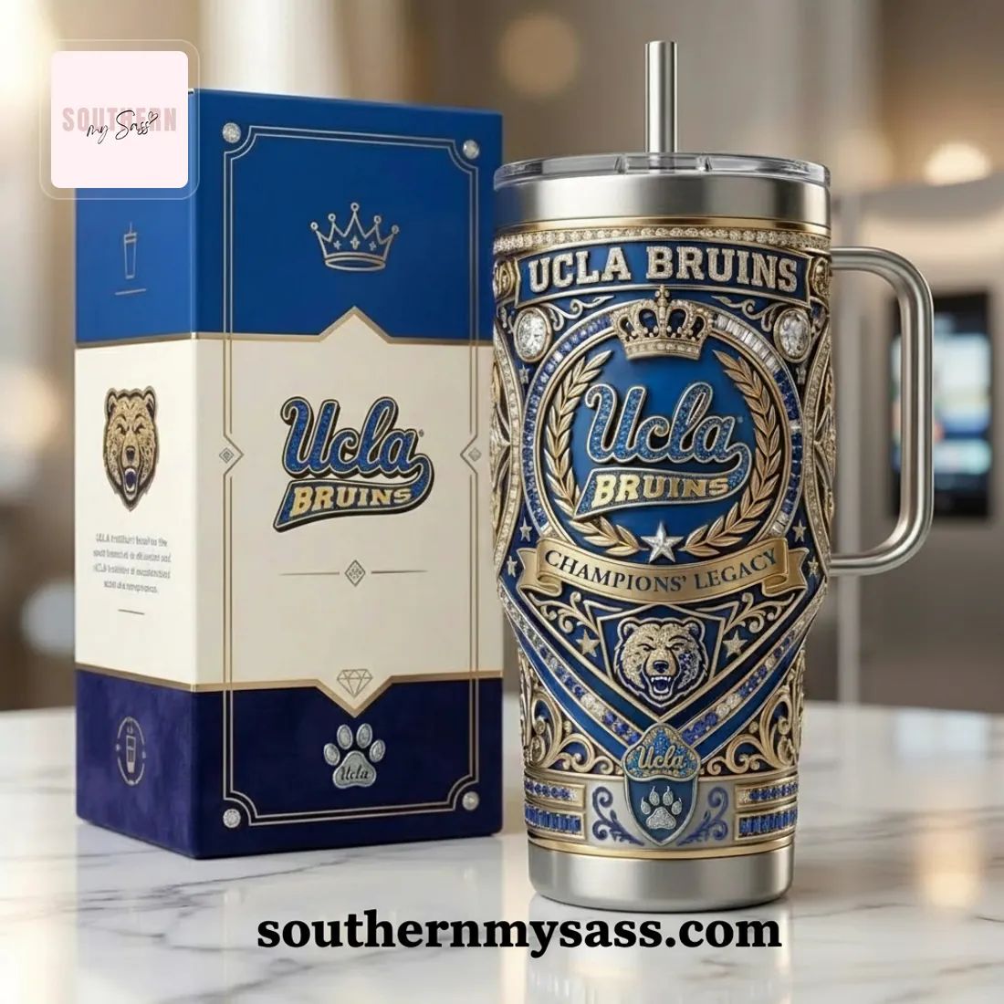 UCLA Bruins Champions’ Legacy Luxury Handled Tumbler