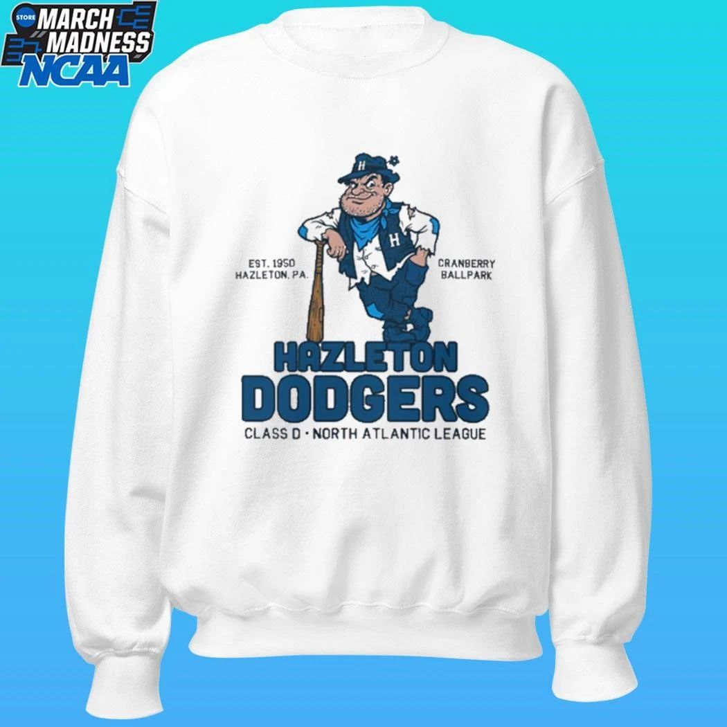 Hazleton Dodgers Baseball Class D North Atlantic League Est 1950 Hazleton Pa Cranberry Ballpark Shirt