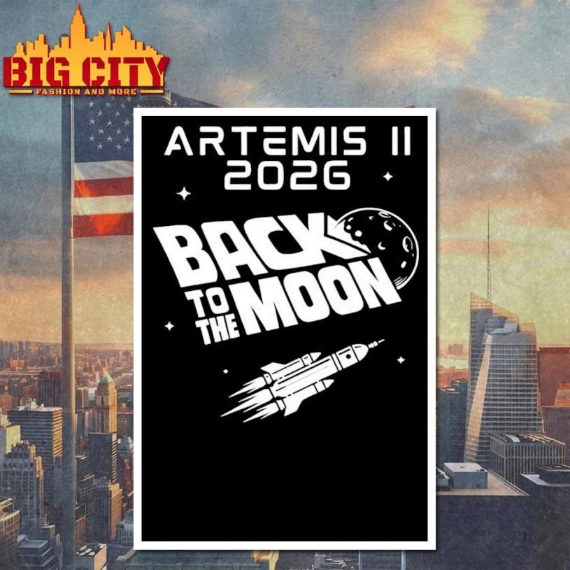 Artemis II 2026 Back To The Moon Space Shirt