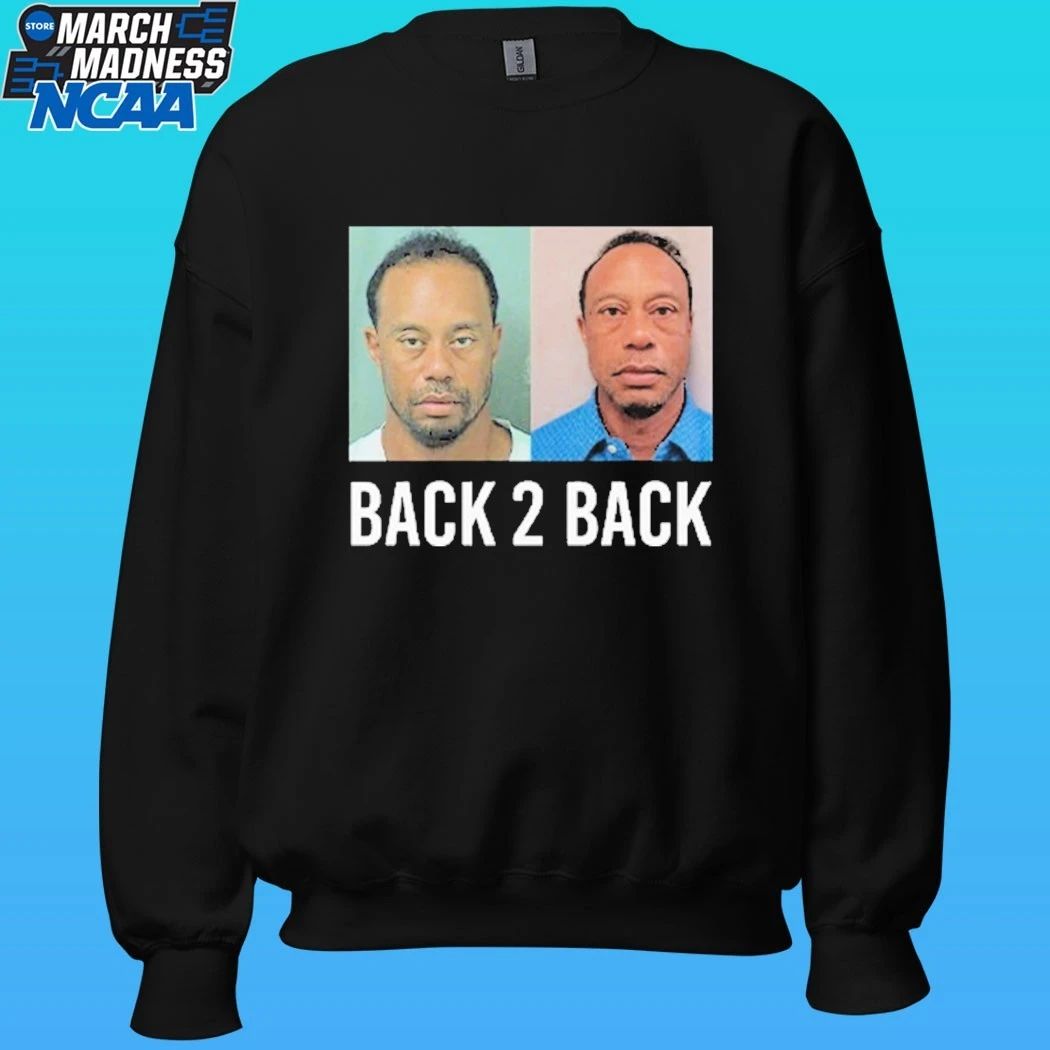 Tiger Woods Back 2 Back Mugshot Shirt