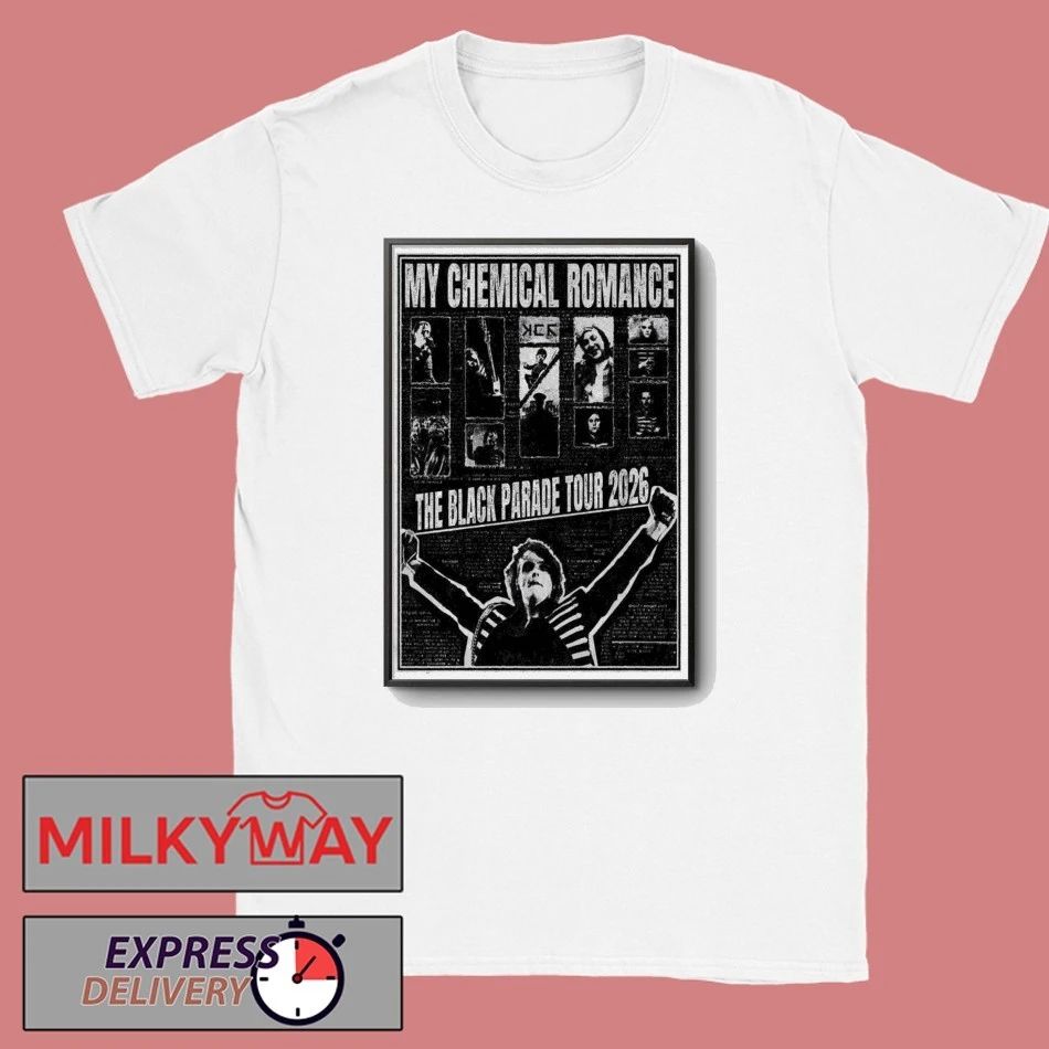 Poster My Chemical Romance 2026 The Black Parade Tour shirt