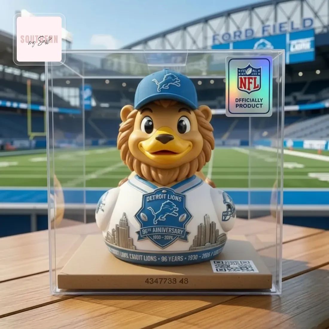 Detroit Lions 96th Anniversary Limited Edition Mascot Rubber Duck