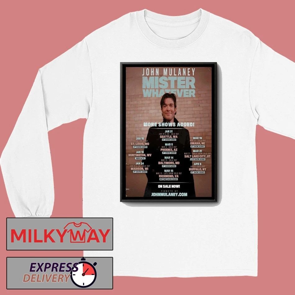 John Mulaney Tour Jan 2026 Poster shirt