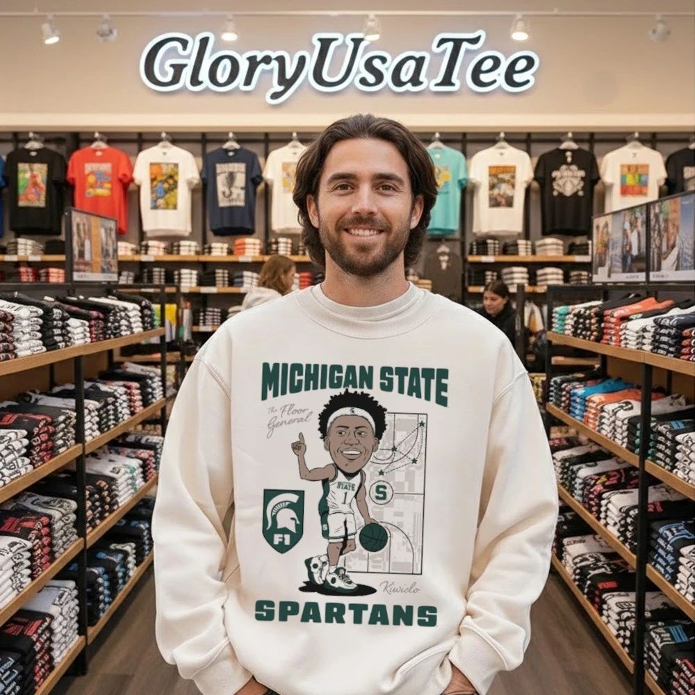 FLOOR GENERAL Michigan State Spartans Graphic Shirt