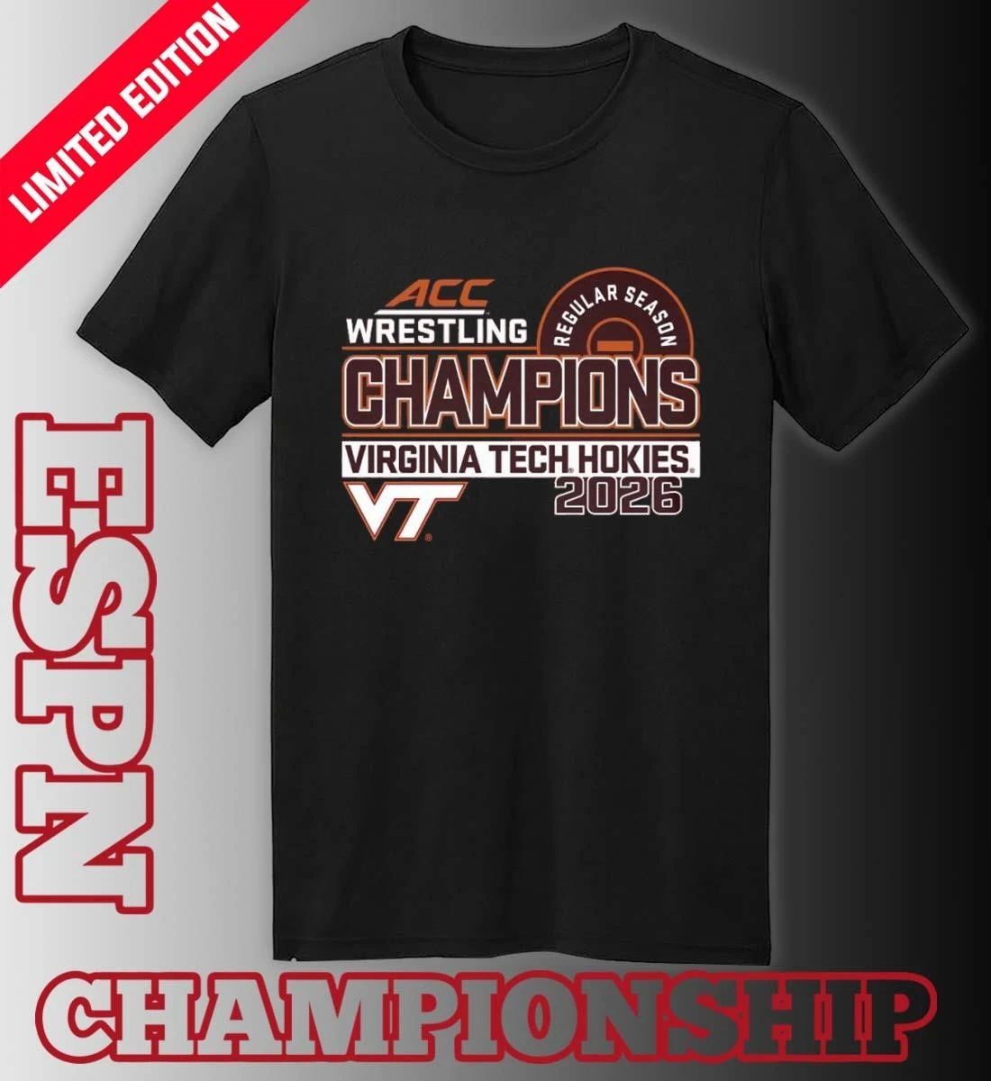 Virginia Tech 2026 Wrestling ACC Regular Season Champions Shirt