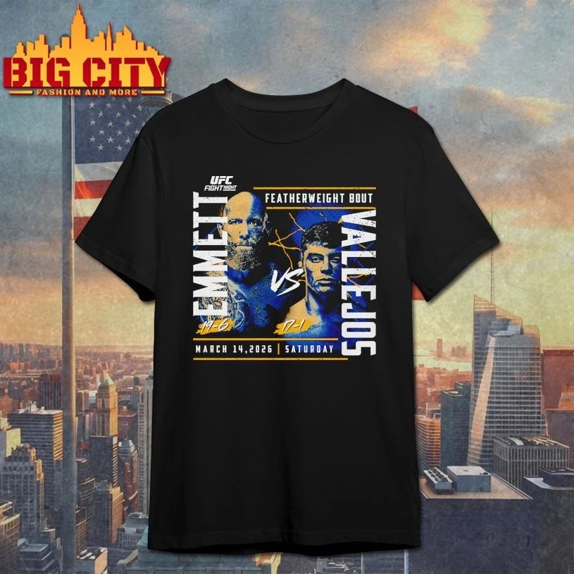 UFC Fight Night 2026 Emmett Vs. Vallejos T-shirt