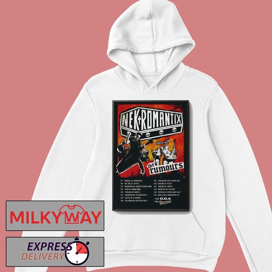 Nekromantix With The Rumours Another Tour What 2025 Poster shirt