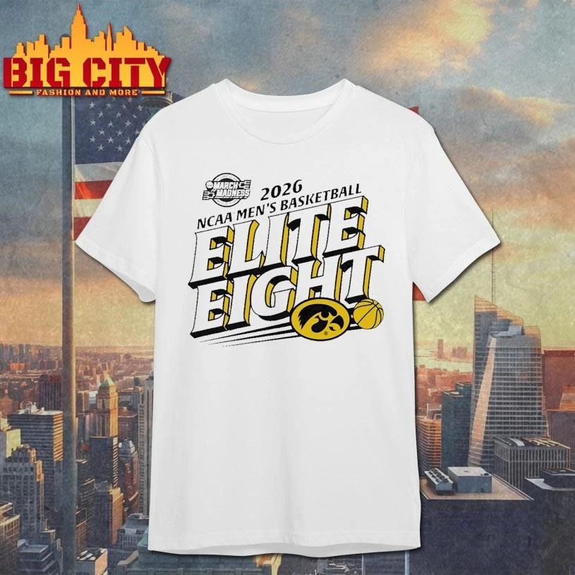Iowa Hawkeyes Men’s Basketball 2026 NCAA March Madness Elite 8 College Shirt
