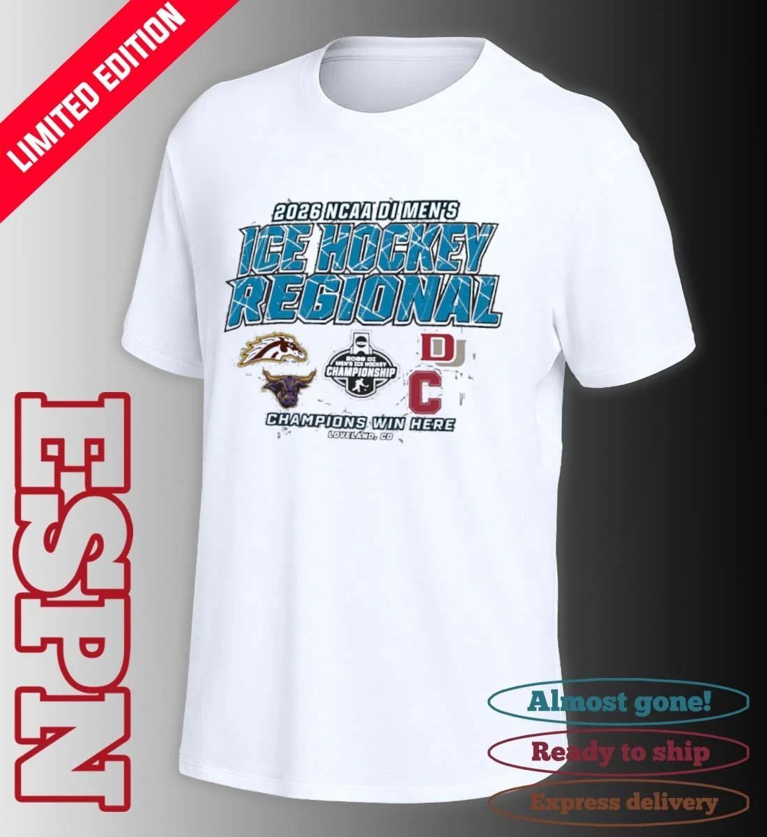 Loveland Regional 2026 NCAA DI Men’s Ice Hockey T-Shirt