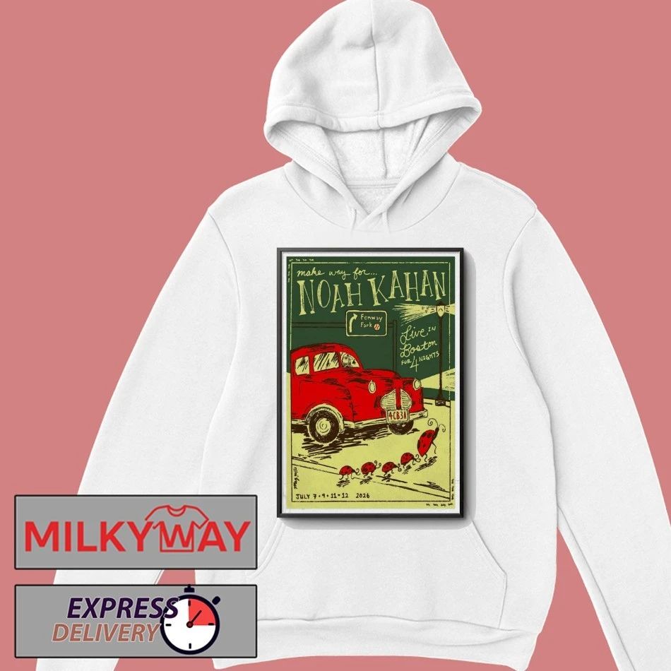 July 9 2026 Noah Kahan Fenway Fark Poster TOUR shirt