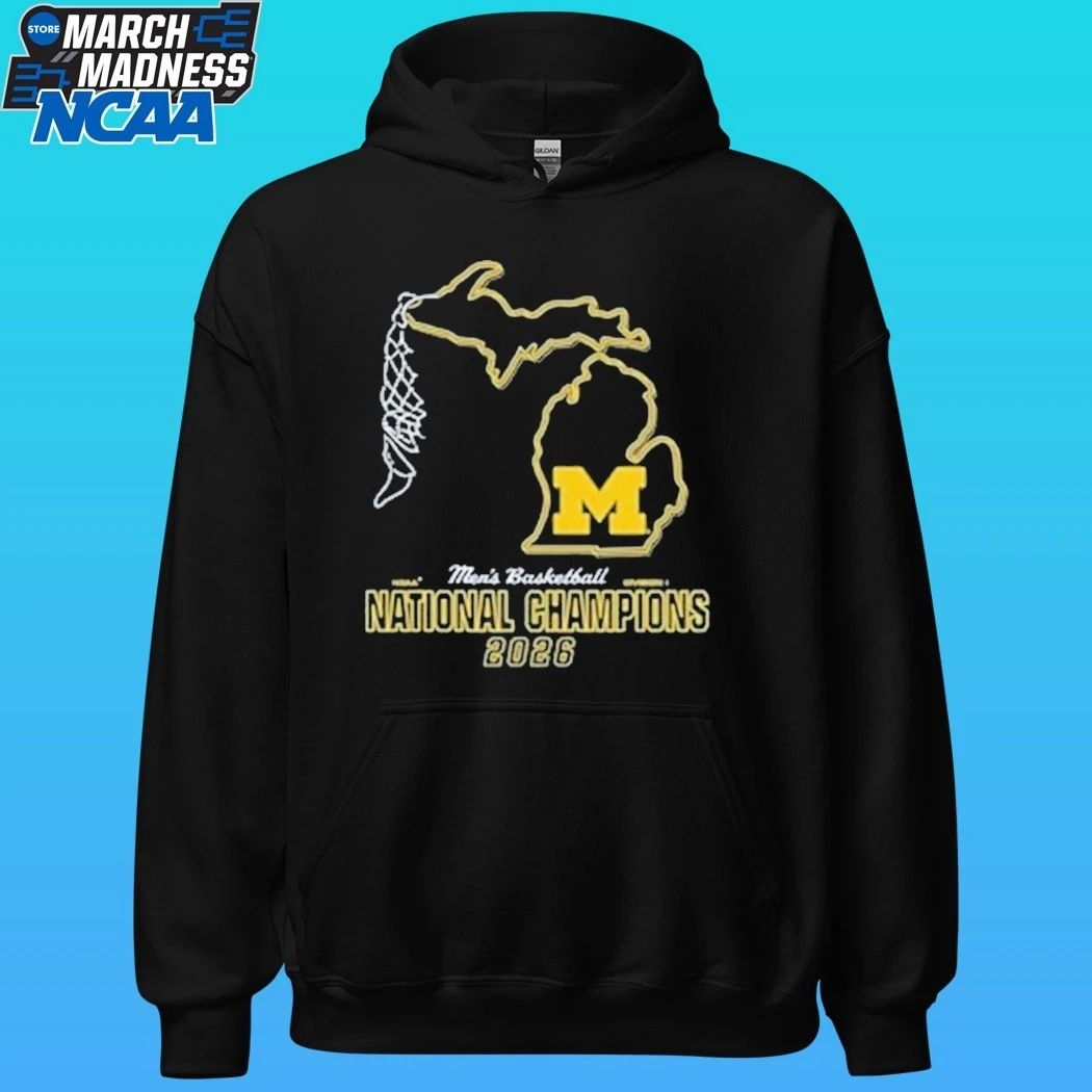 Michigan Wolverines Youth Mbb National Champs 2026 Net Shirt