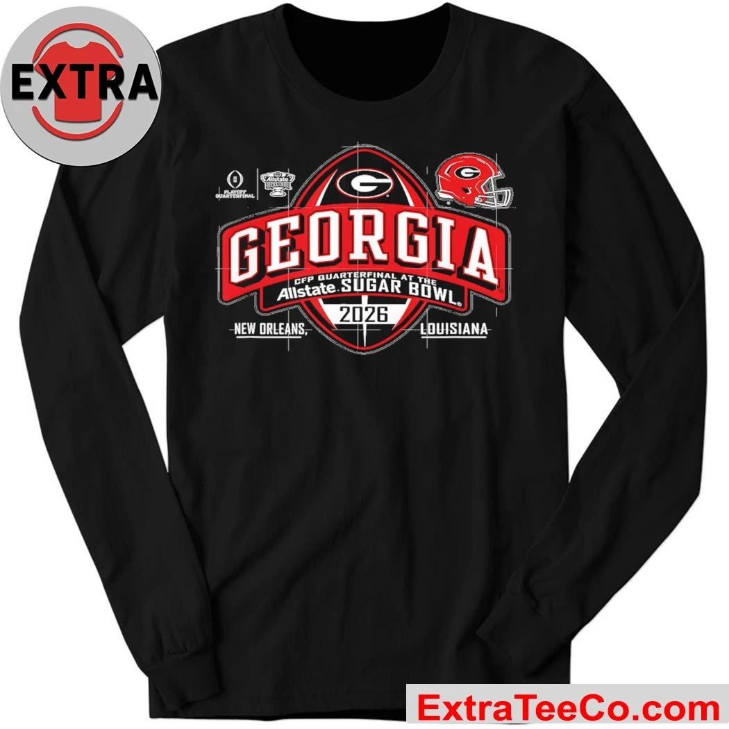 Georgia Bulldogs Allstate Sugar Bowl 2026 College Football Quarterfinals, January 1, 2026, at Caesars Superdome in New Orleans, Louisiana Shirt