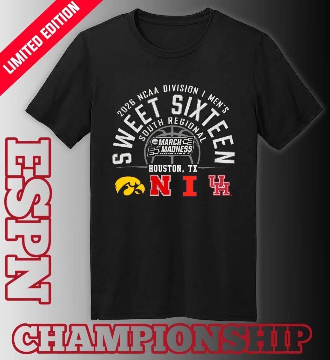 2026 NCAA DI Men’s Basketball Sweet 16 South Regional – Houston, TX T-Shirt
