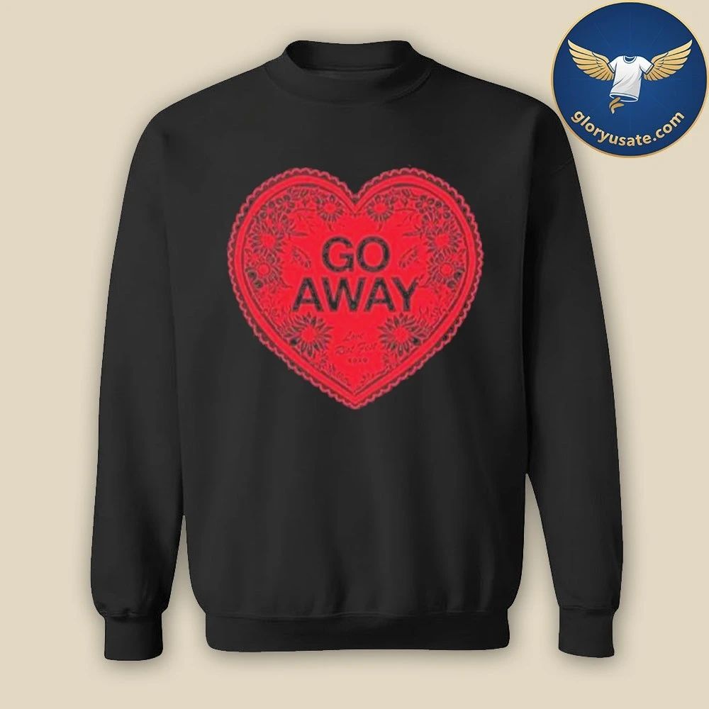 Riot Fest GO AWAY HEART Valentine 2026 Shirt